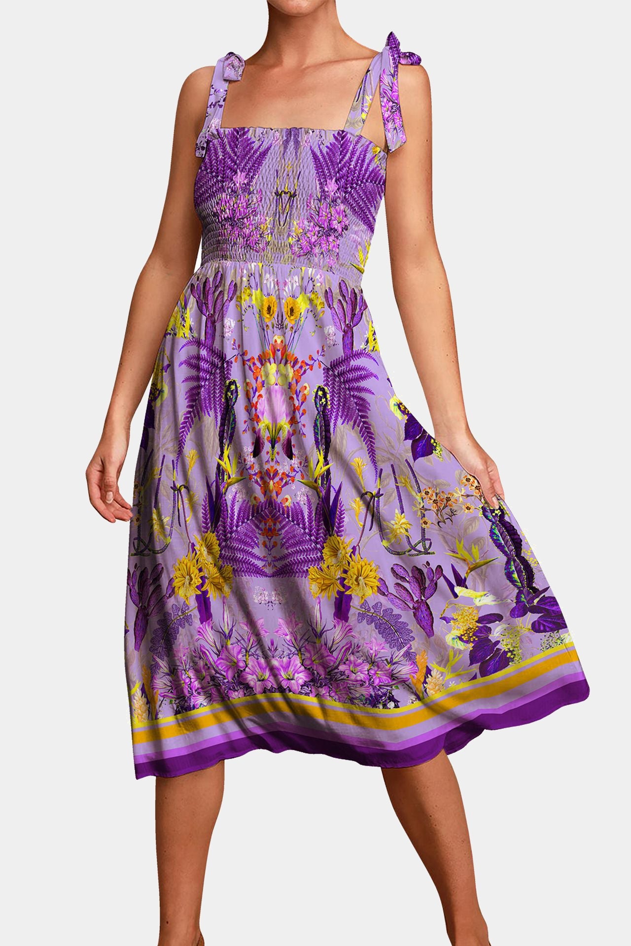 Purple  Short Dress