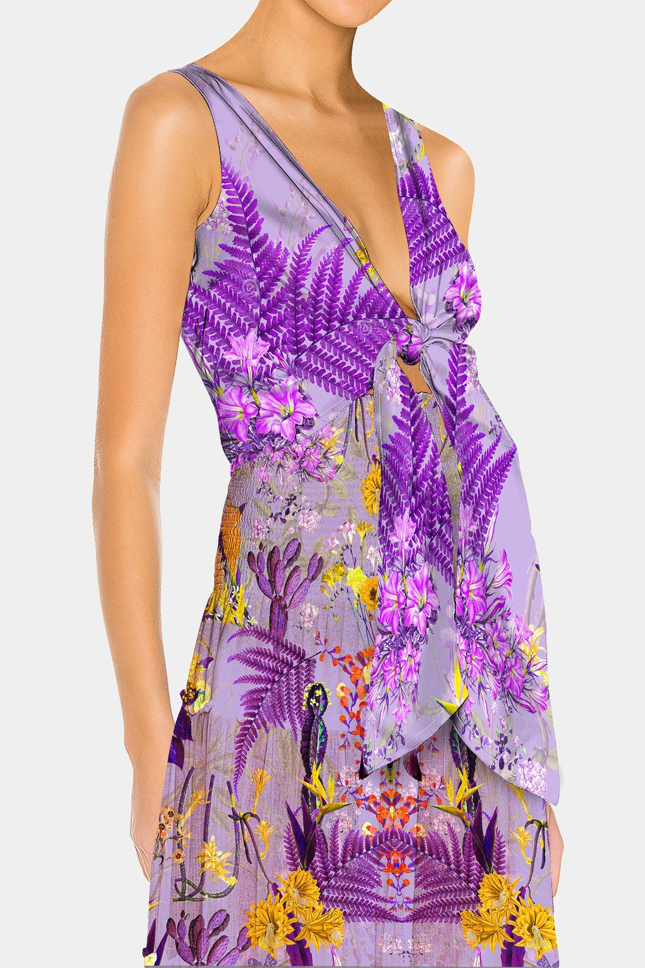 Purple Wrap tops for women