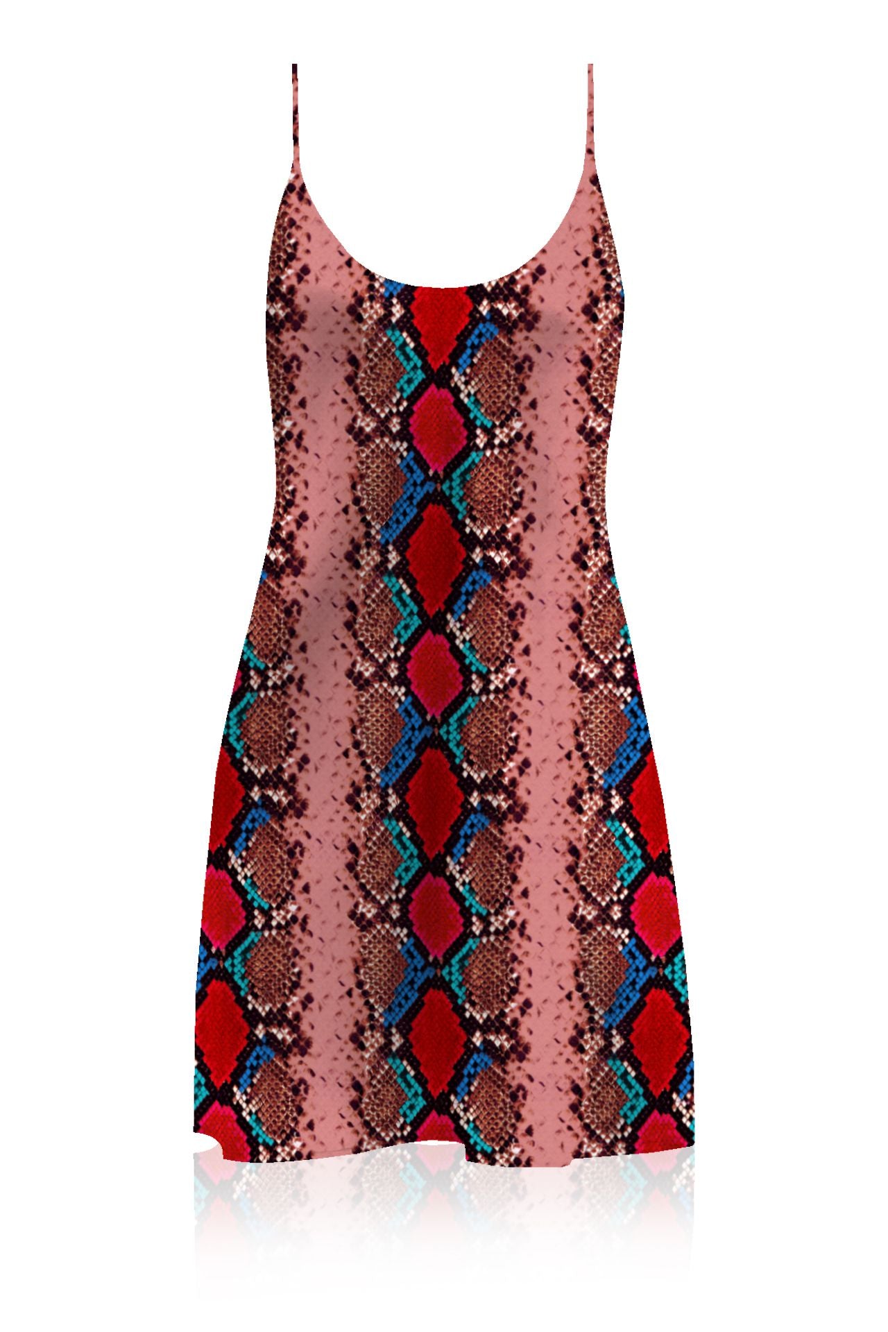 Sustainable Silk  Mini  Slip Dress in  Blood Stone