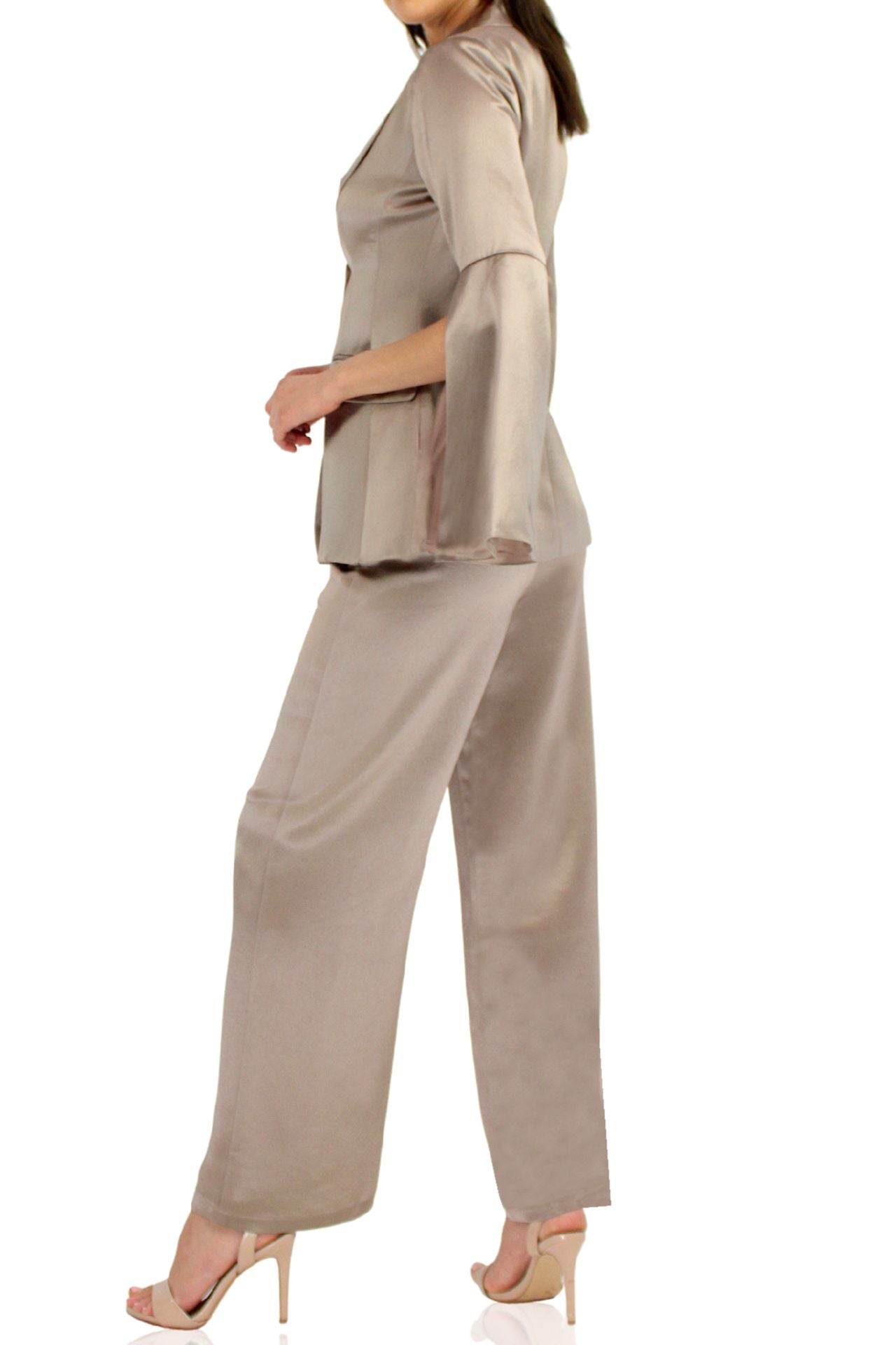 Women-Grey-Pant-Coat-Set-By-Kyle-Richard