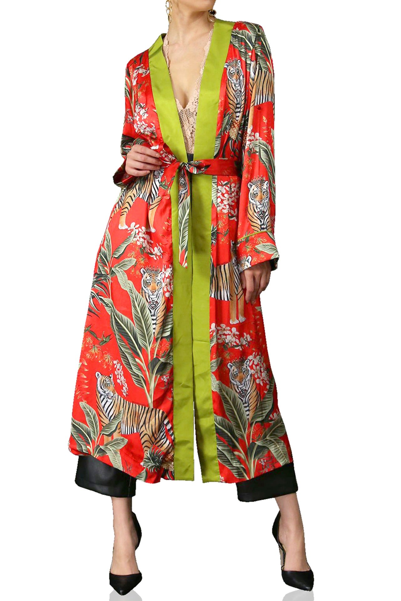 Designer Duster Jacket - Luxury Robes & Kimonos - Women' s Belted Robes ...