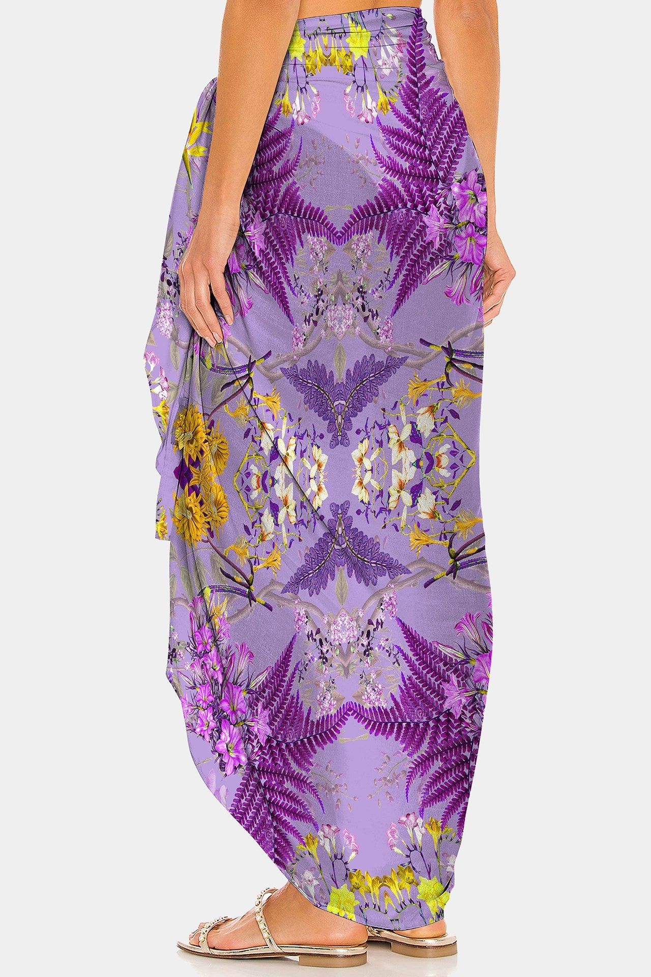 Purple Maxi Sarong Dress