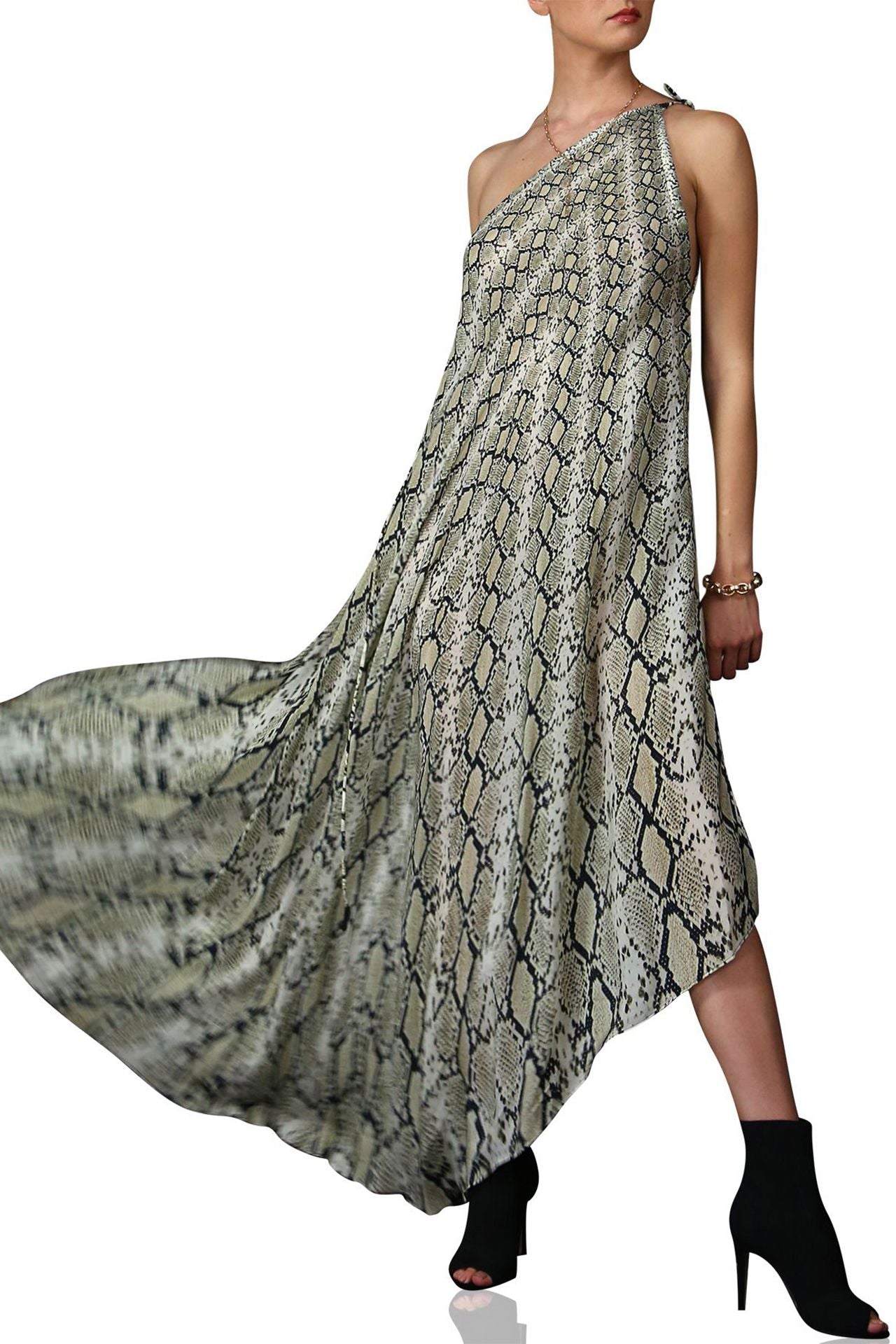 Convertible Dress in Snake Print
