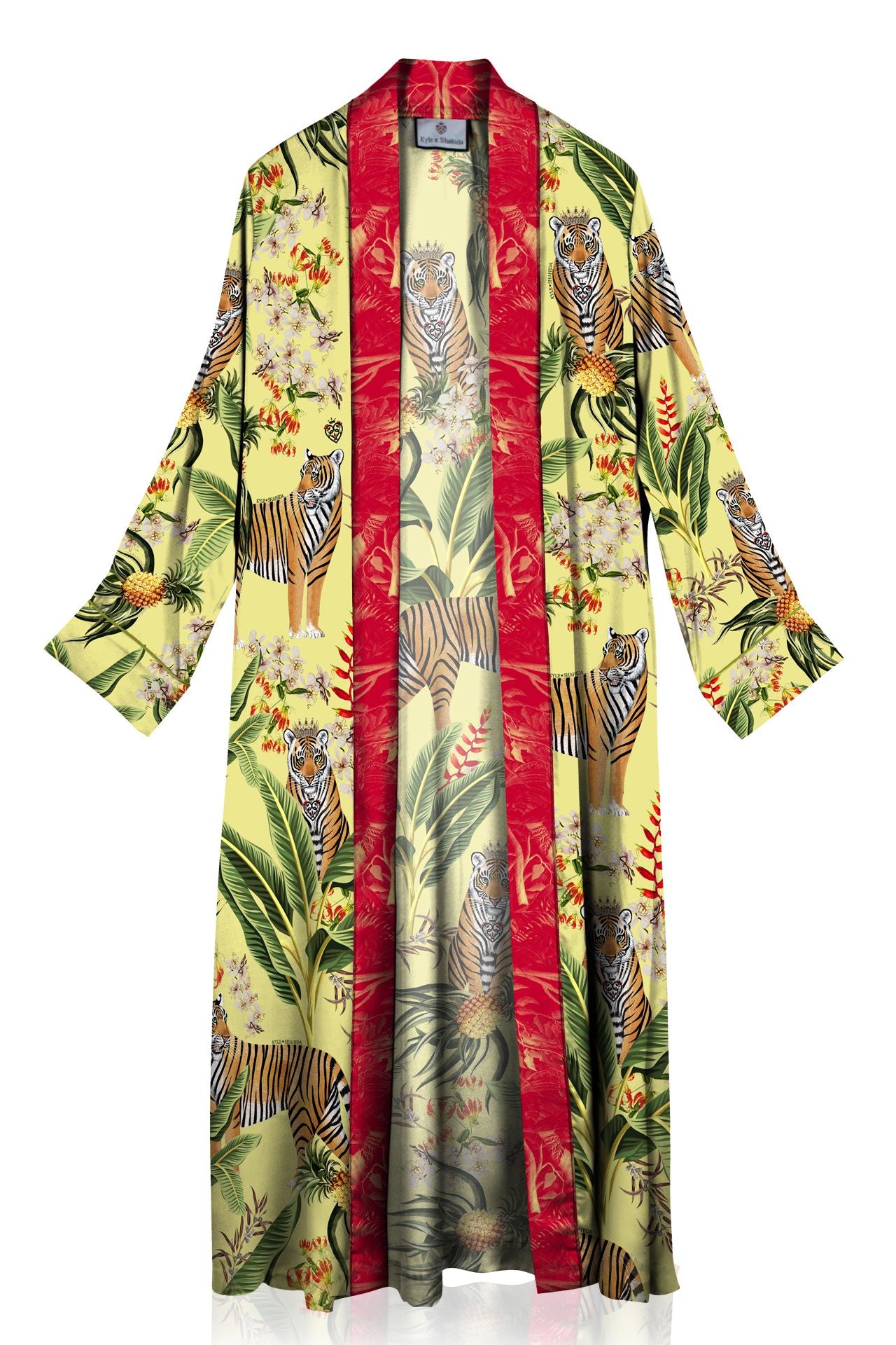 Drawstring Silk Kimono Robe