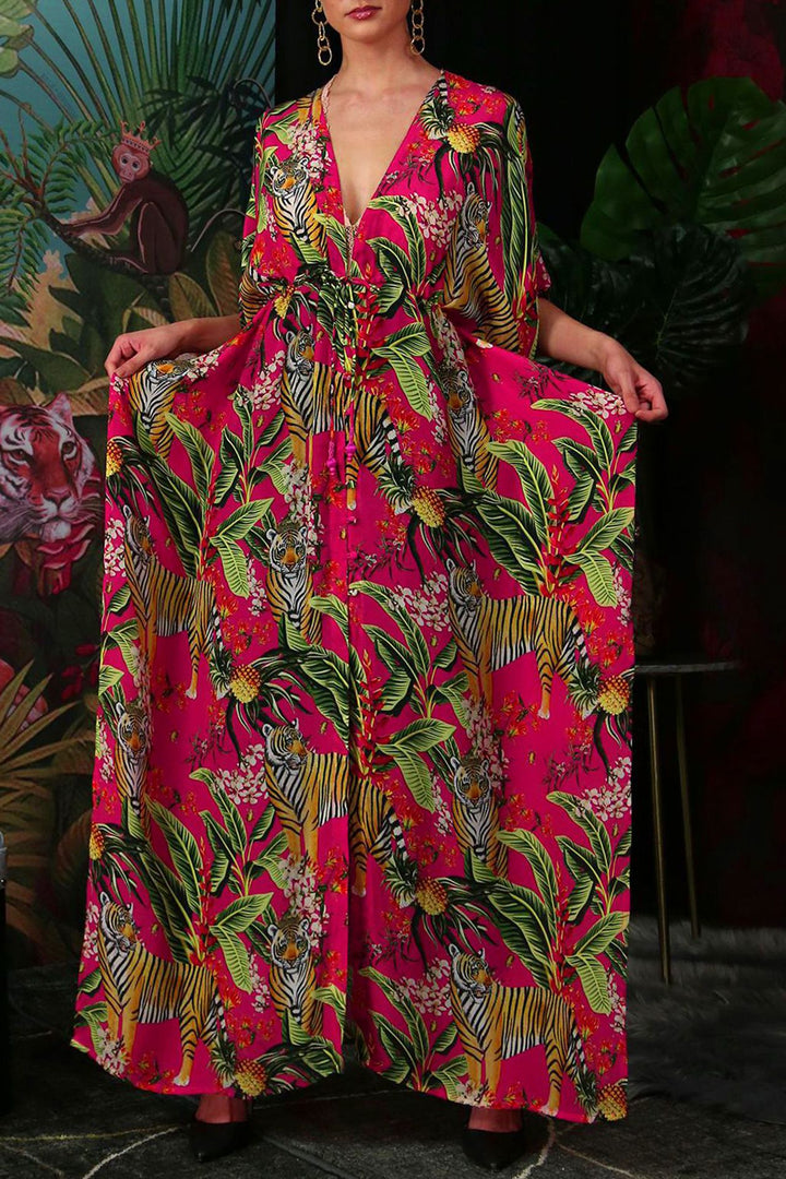 Kaftan Dresses|Long Kaftans|Printed Kaftan|Silk Kaftans{Designer Clothing}