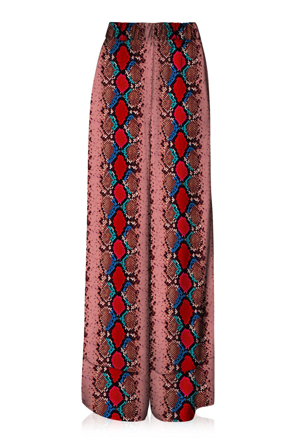 sustainable silk cupro, wide leg pants, kyle richard collection, eco friendly fashion, designer trousers, luxury womenswear