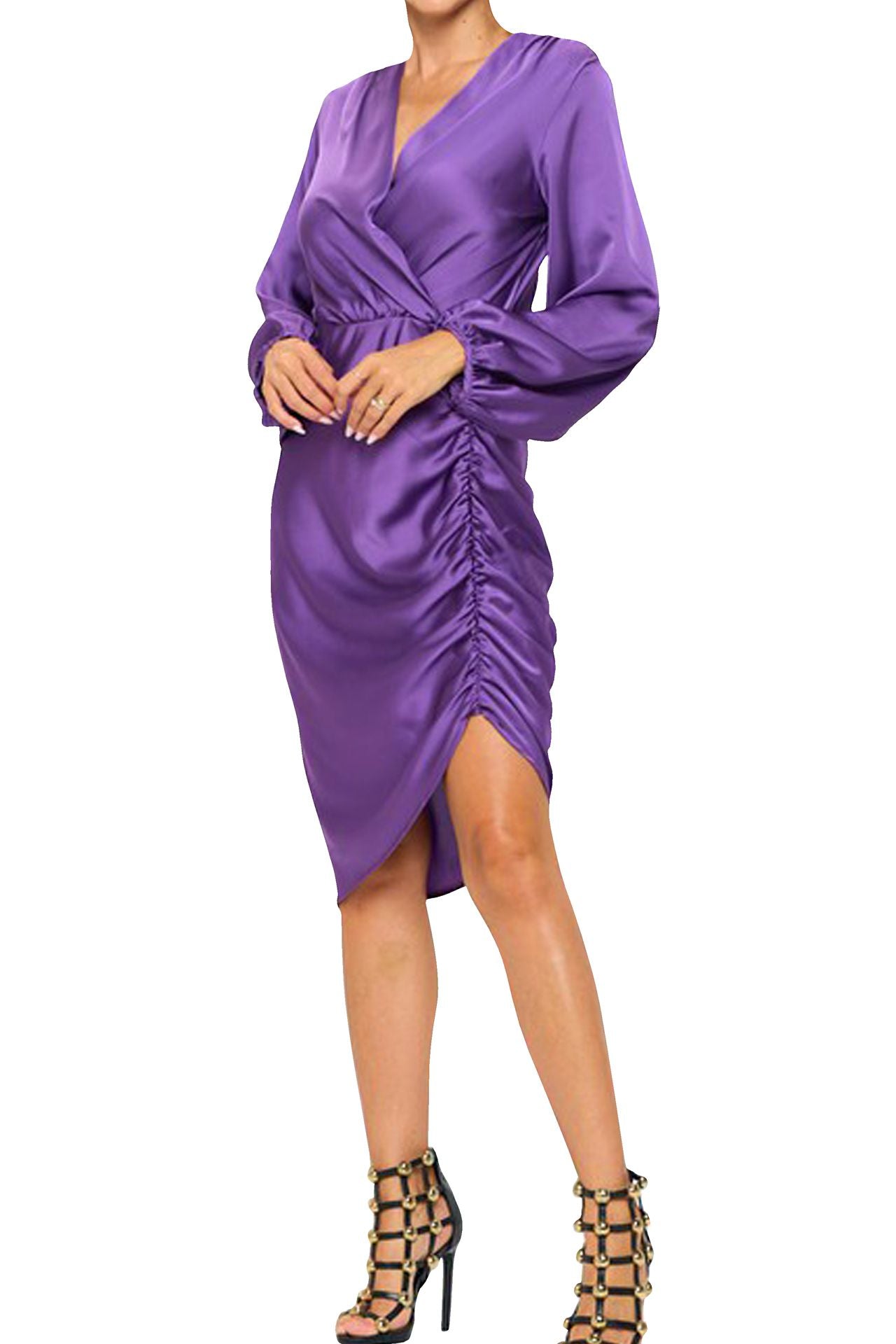 Purple Short Evening Dress