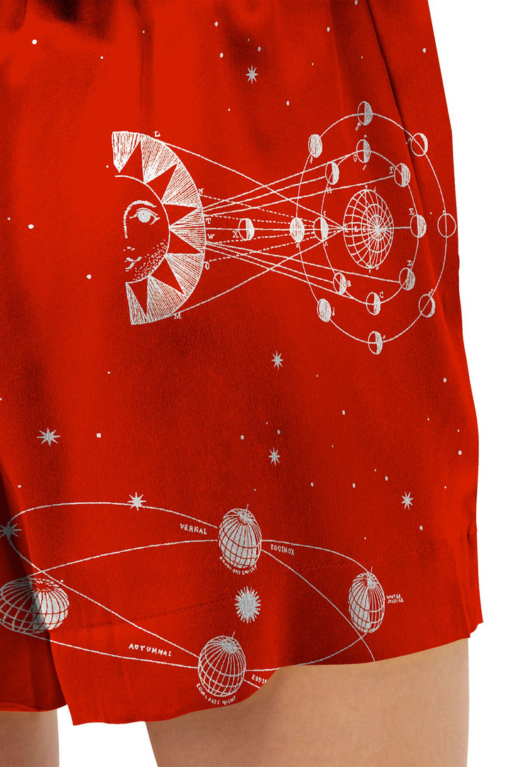 summer outfit, bold red, stylish shorts, trendy wear, versatile fashion, shahida kyle richards, online shopping