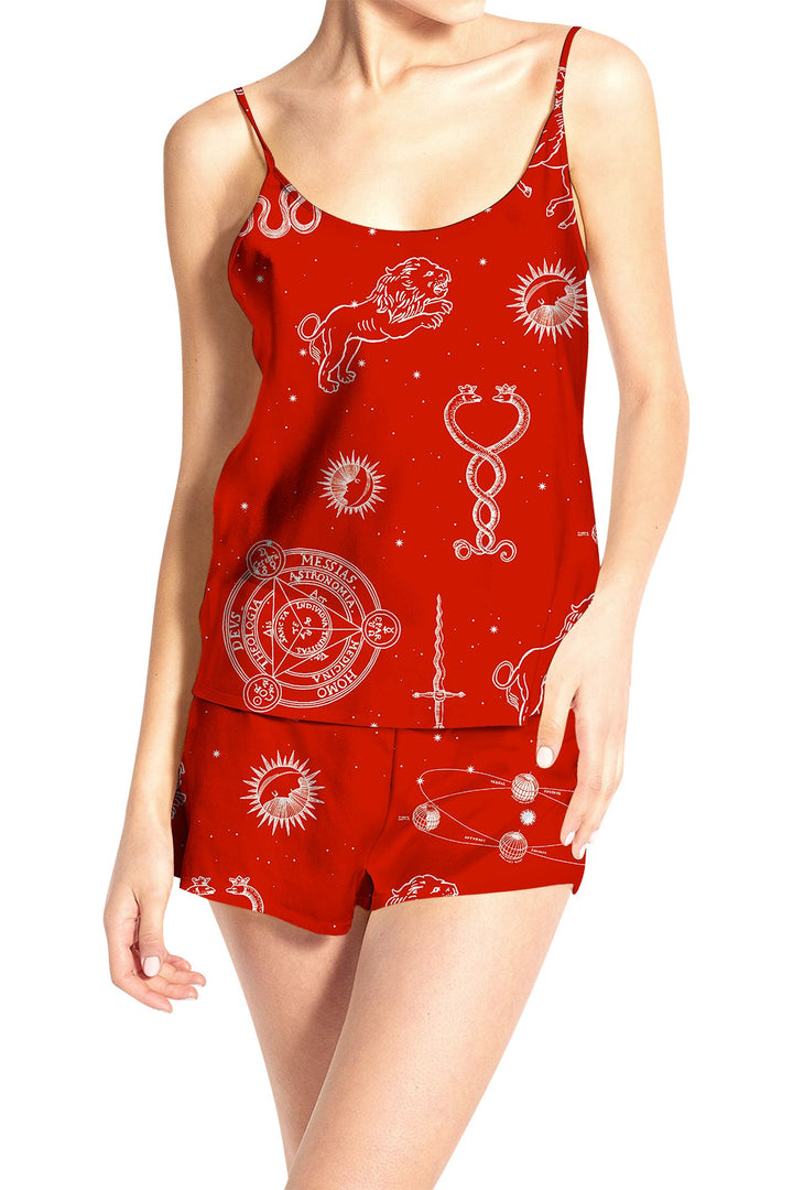 luxury dress, chic slip, stylish red, summer dress, satin chic, elegant cami, shahida kyle richards, online shopping