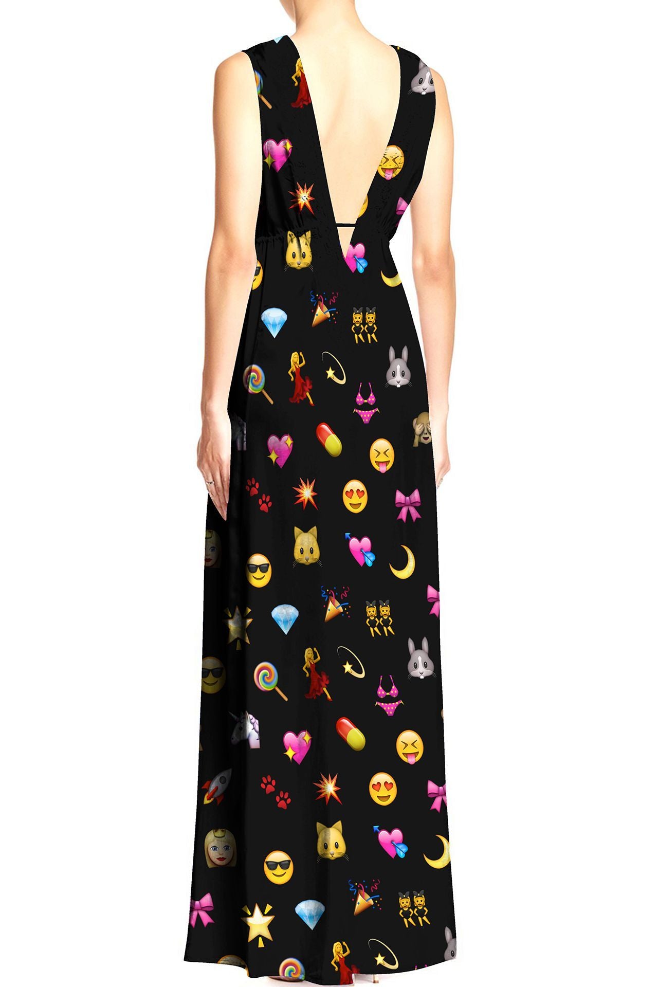 As Seen On Paris Hilton Emoji Maxi Dress