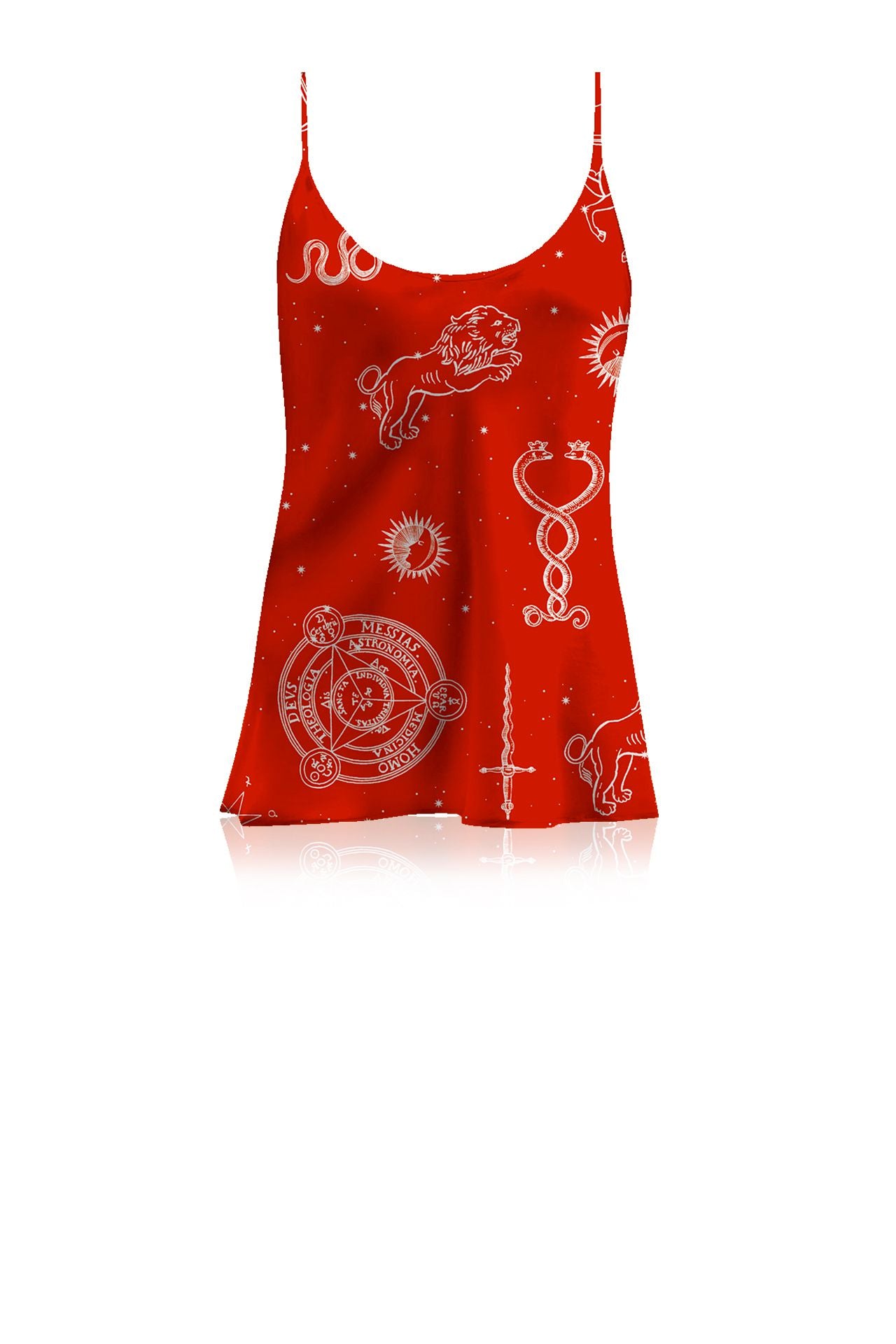 Red Cami Top for Women