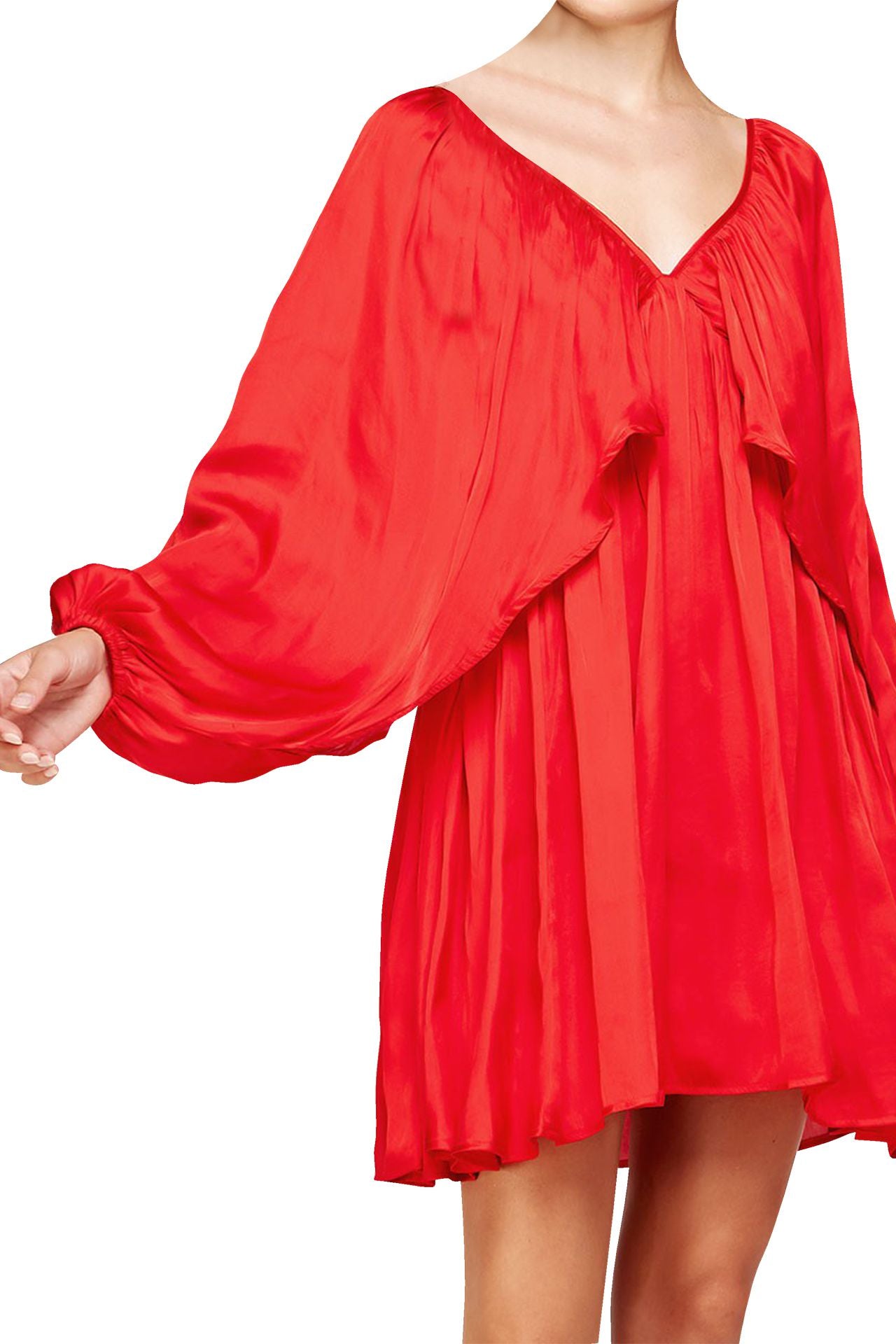 Full Sleeve Dress in Red