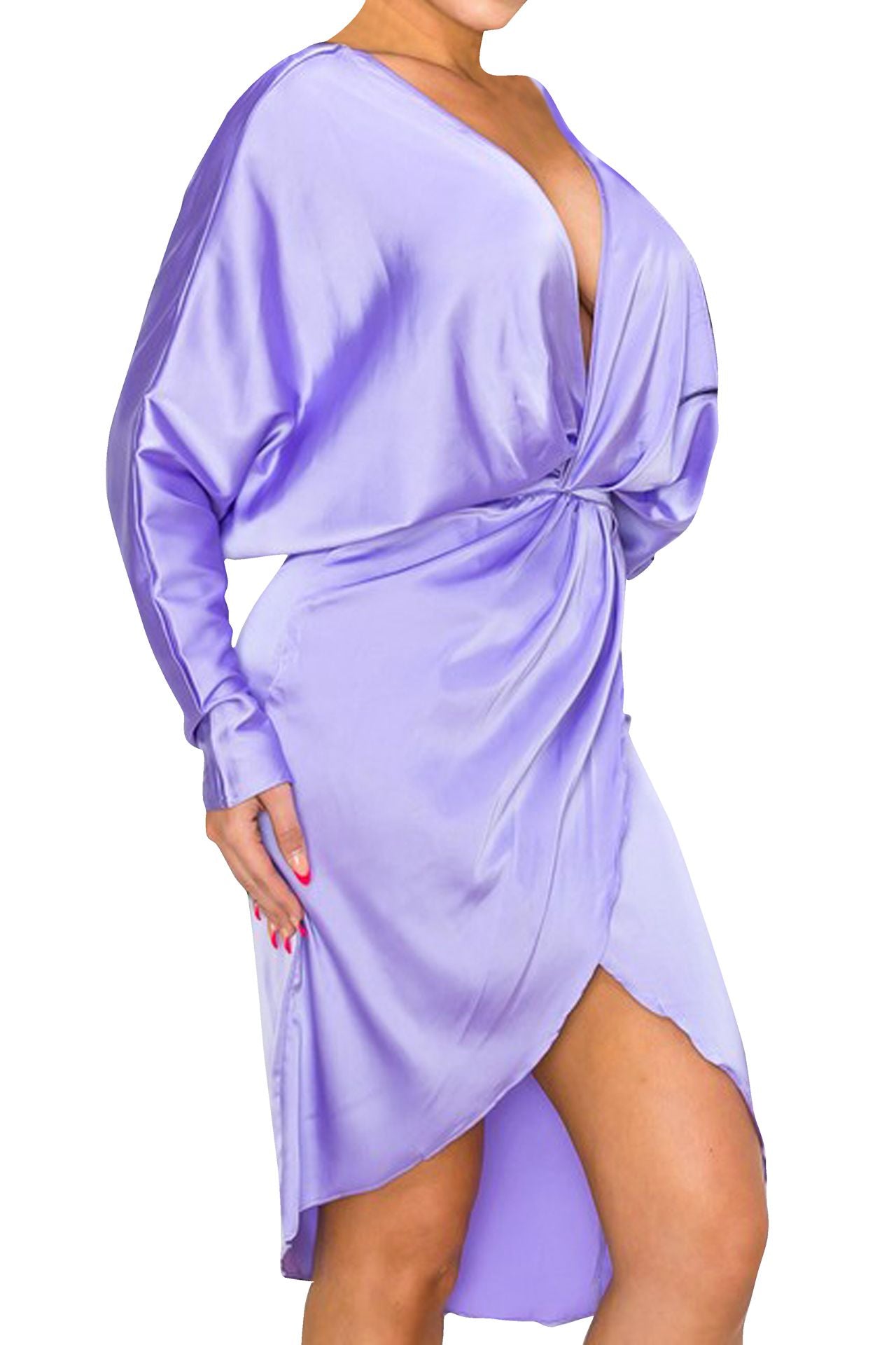 Digital Lavender Sexy Short Dress