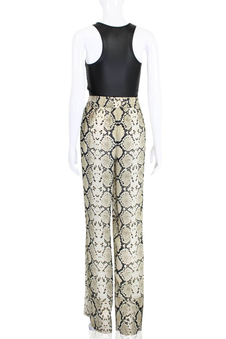 upscale patterned pant, stylish city wear, sleek reptile design, fashion-forward trouser, shahida-kyle-richards, statement print pants