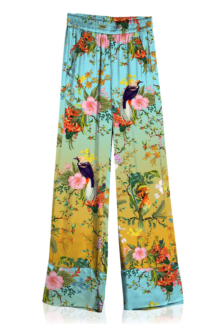 blended-color-wear, floral-detailed-pants, shahida-kyle-richards, vibrant-style-bottom, chic-gradient-outfit