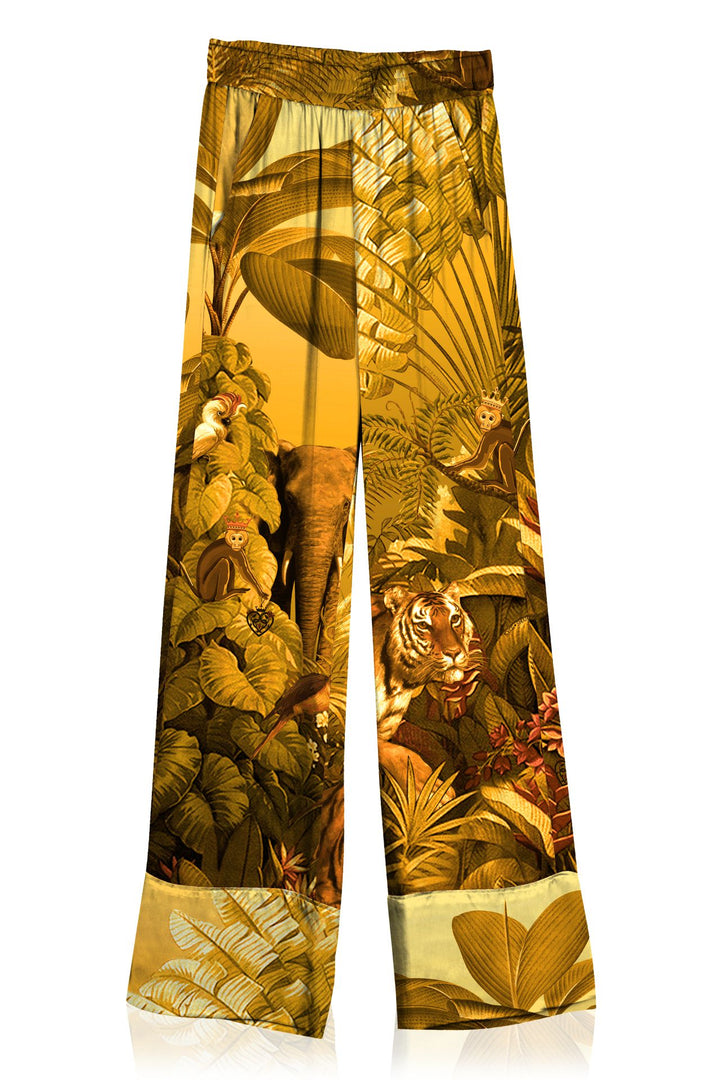 dark yellow pants, straight leg trousers, womens designer pants, shahida parides, kyle x shahida, luxury womenswear