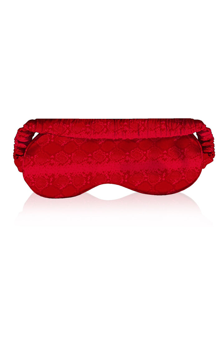 sustainable eye mask, cupro mask, Shahida Kyle Richards, designer accessory, biodegradable fabric, luxury accessory