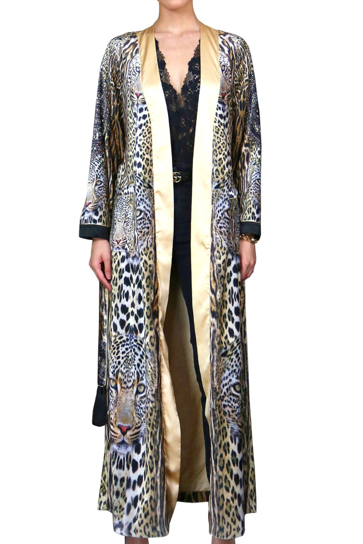 Animal Print Robe | Silk Kimono Robe | Robe Clothing | Kyle X Shahida M Animal Print Robe | Silk Kimono Robe | Robe Clothing | Kyle X Shahida M