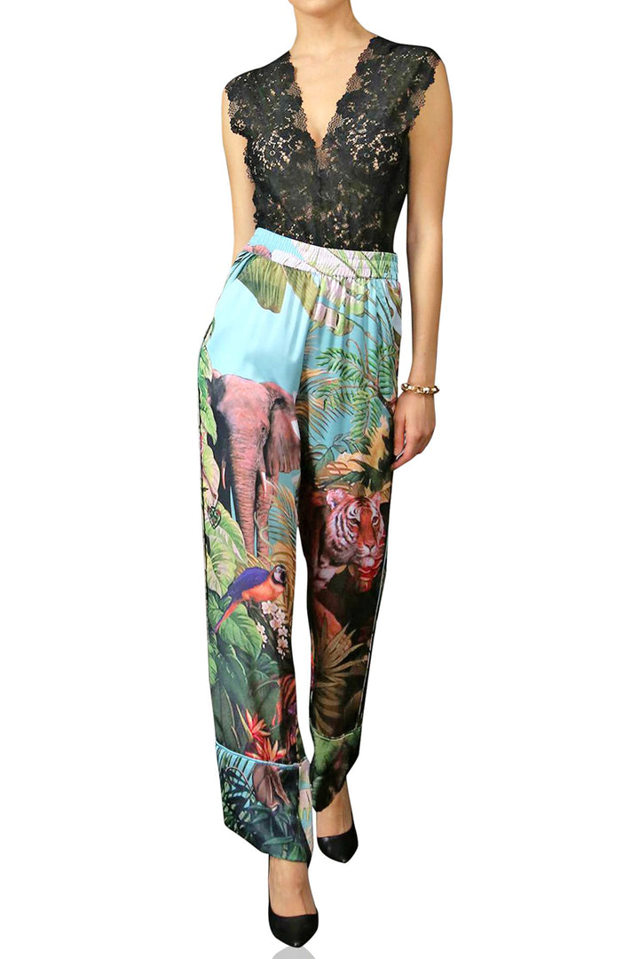 resort chic trousers, modern womens fashion, artistic womens trousers, designer womens pants, straight leg pants